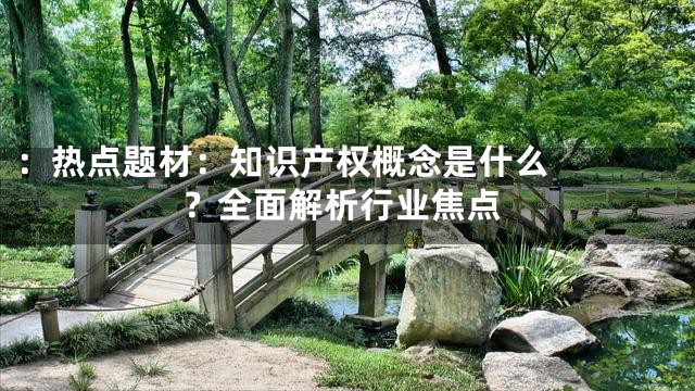 ：


热点题材：知识产权概念是什么？全面解析行业焦点