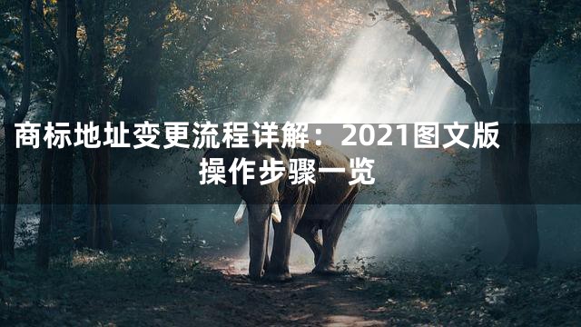 商标地址变更流程详解：2021图文版操作步骤一览