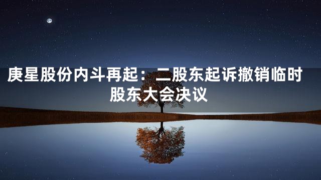 庚星股份内斗再起：二股东起诉撤销临时股东大会决议