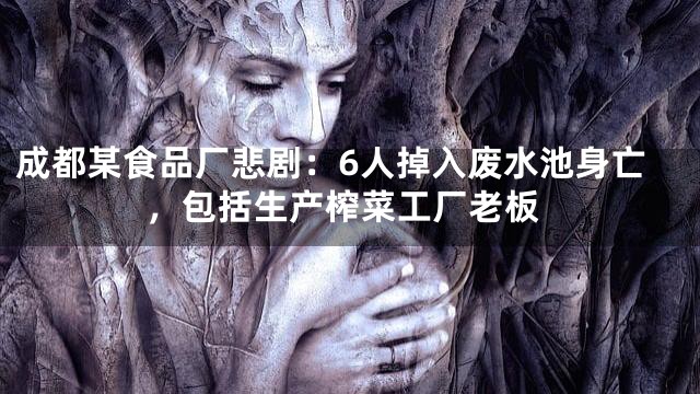 成都某食品厂悲剧：6人掉入废水池身亡，包括生产榨菜工厂老板