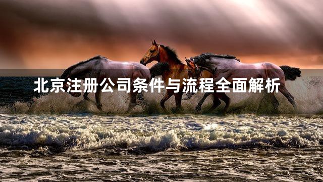 北京注册公司条件与流程全面解析