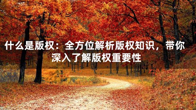 什么是版权：全方位解析版权知识，带你深入了解版权重要性
