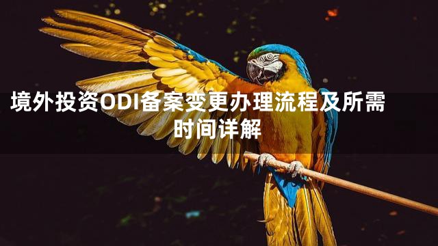境外投资ODI备案变更办理流程及所需时间详解