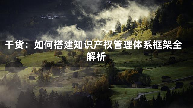 干货：如何搭建知识产权管理体系框架全解析