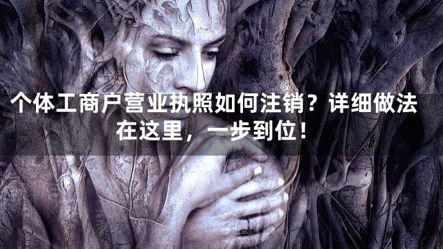 个体工商户营业执照如何注销？详细做法在这里，一步到位！