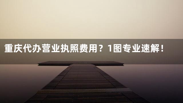 重庆代办营业执照费用？1图专业速解！