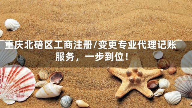 重庆北碚区工商注册/变更专业代理记账服务，一步到位！