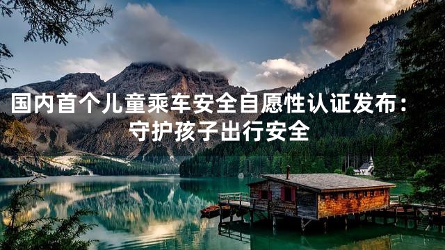国内首个儿童乘车安全自愿性认证发布：守护孩子出行安全