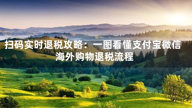 扫码实时退税攻略：一图看懂支付宝微信海外购物退税流程