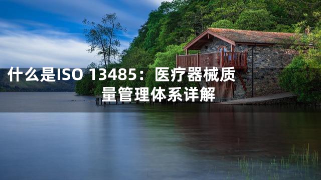 什么是ISO 13485：医疗器械质量管理体系详解