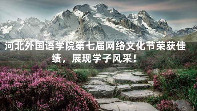 河北外国语学院第七届网络文化节荣获佳绩，展现学子风采！
