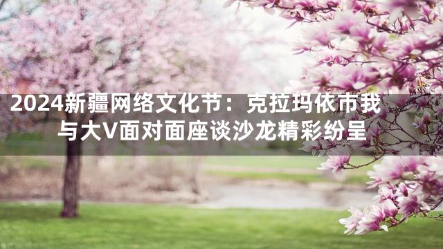 2024新疆网络文化节：克拉玛依市我与大V面对面座谈沙龙精彩纷呈
