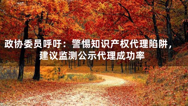 政协委员呼吁：警惕知识产权代理陷阱，建议监测公示代理成功率