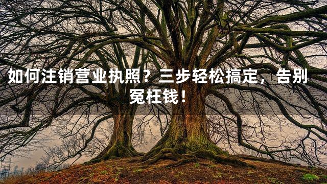 如何注销营业执照？三步轻松搞定，告别冤枉钱！
