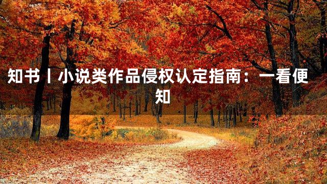 知书丨小说类作品侵权认定指南：一看便知