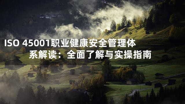 ISO 45001职业健康安全管理体系解读：全面了解与实操指南