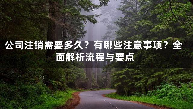 公司注销需要多久？有哪些注意事项？全面解析流程与要点