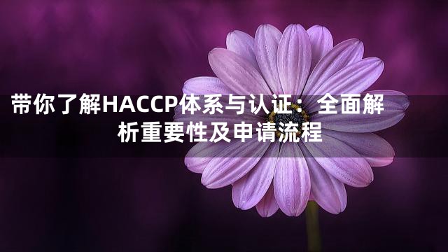 带你了解HACCP体系与认证：全面解析重要性及申请流程