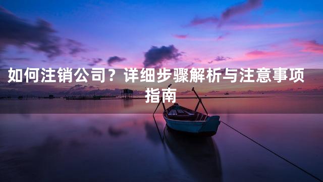 如何注销公司？详细步骤解析与注意事项指南