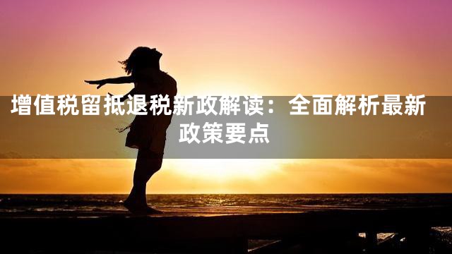增值税留抵退税新政解读：全面解析最新政策要点