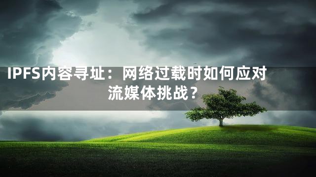 IPFS内容寻址：网络过载时如何应对流媒体挑战？