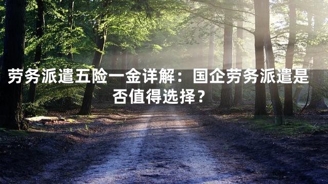 劳务派遣五险一金详解：国企劳务派遣是否值得选择？