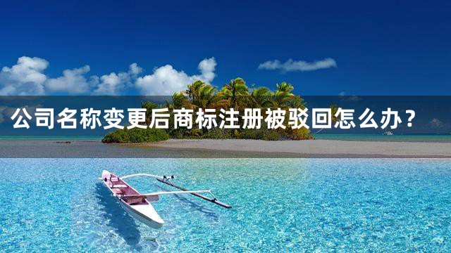 公司名称变更后商标注册被驳回怎么办？
