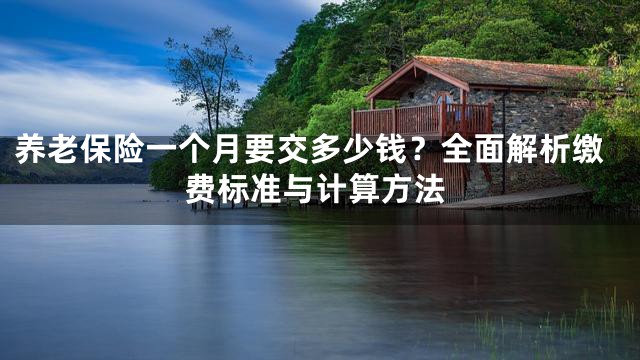 养老保险一个月要交多少钱？全面解析缴费标准与计算方法