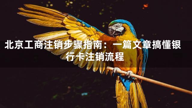 北京工商注销步骤指南：一篇文章搞懂银行卡注销流程