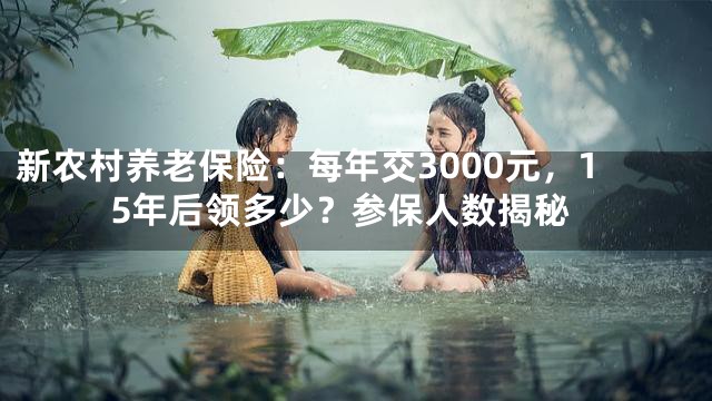 新农村养老保险：每年交3000元，15年后领多少？参保人数揭秘