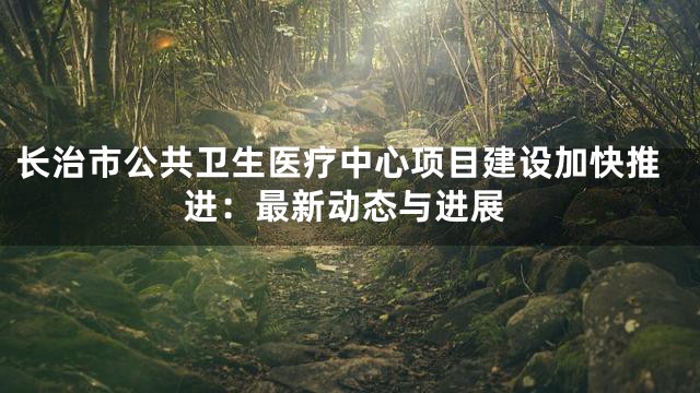 长治市公共卫生医疗中心项目建设加快推进：最新动态与进展