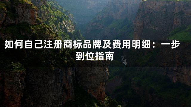 如何自己注册商标品牌及费用明细：一步到位指南