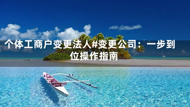 个体工商户变更法人#变更公司：一步到位操作指南