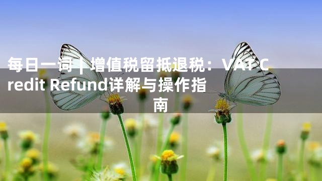 每日一词∣增值税留抵退税：VAT Credit Refund详解与操作指南