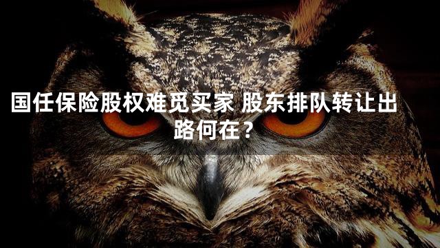 国任保险股权难觅买家 股东排队转让出路何在？