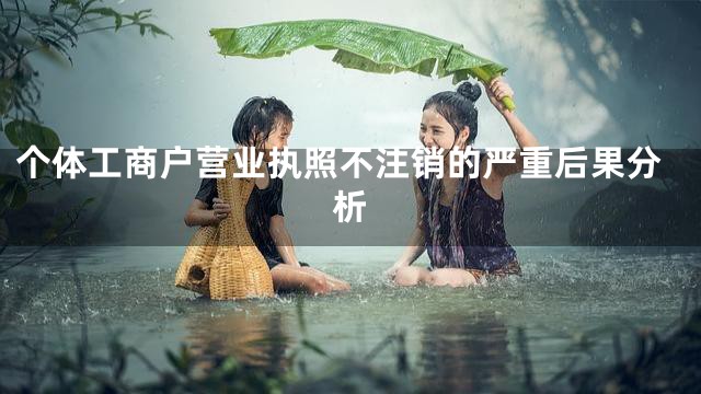 个体工商户营业执照不注销的严重后果分析