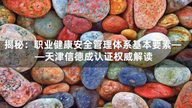 揭秘：职业健康安全管理体系基本要素——天津信德成认证权威解读