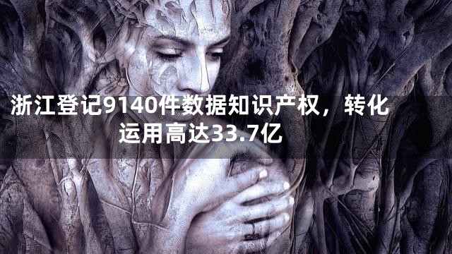 浙江登记9140件数据知识产权，转化运用高达33.7亿