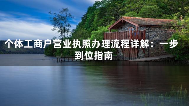 个体工商户营业执照办理流程详解：一步到位指南