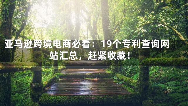 亚马逊跨境电商必看：19个专利查询网站汇总，赶紧收藏！