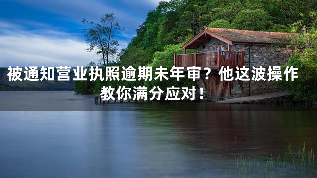 被通知营业执照逾期未年审？他这波操作教你满分应对！