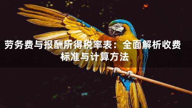 劳务费与报酬所得税率表：全面解析收费标准与计算方法