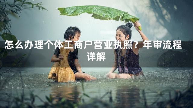 怎么办理个体工商户营业执照？年审流程详解