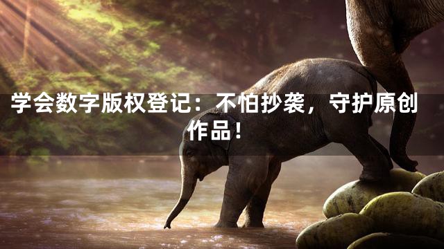 学会数字版权登记：不怕抄袭，守护原创作品！