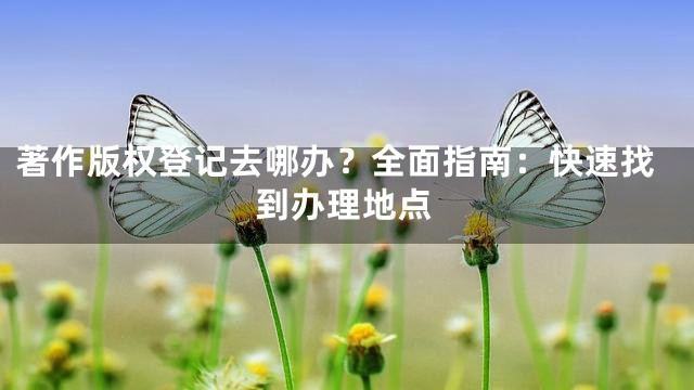 著作版权登记去哪办？全面指南：快速找到办理地点