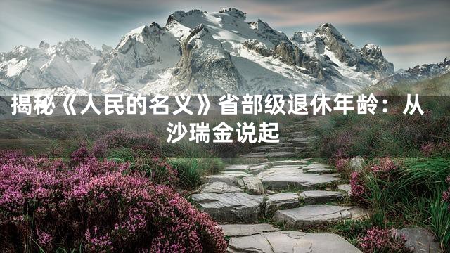 揭秘《人民的名义》省部级退休年龄：从沙瑞金说起