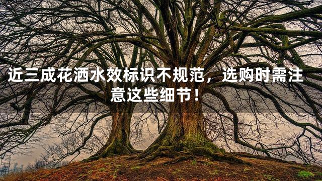 近三成花洒水效标识不规范，选购时需注意这些细节！