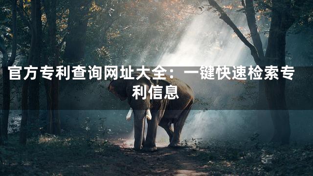官方专利查询网址大全：一键快速检索专利信息