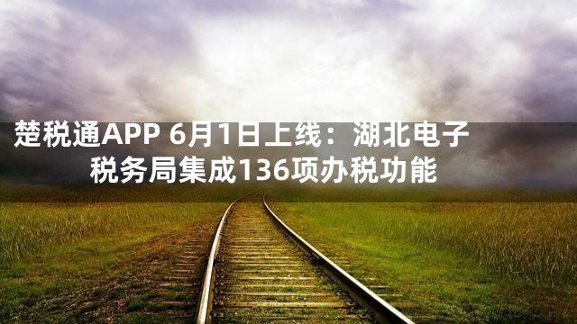 楚税通APP 6月1日上线：湖北电子税务局集成136项办税功能