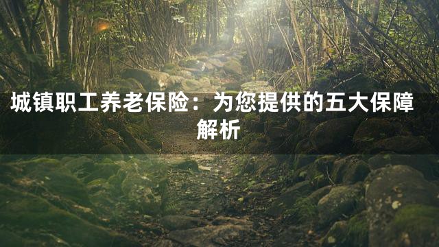 城镇职工养老保险：为您提供的五大保障解析